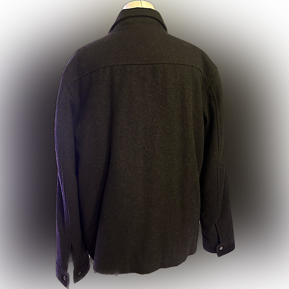 Old Navy Wool Bomber in Charcoal Gray - Picture 3 of 3